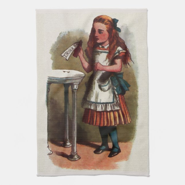 Alice in Wonderland Tea Towel (Vertical)