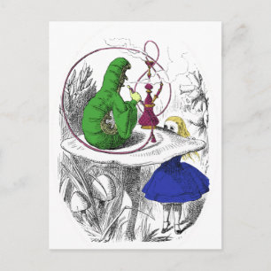 Alice in Wonderland - The Caterpillar Postcard