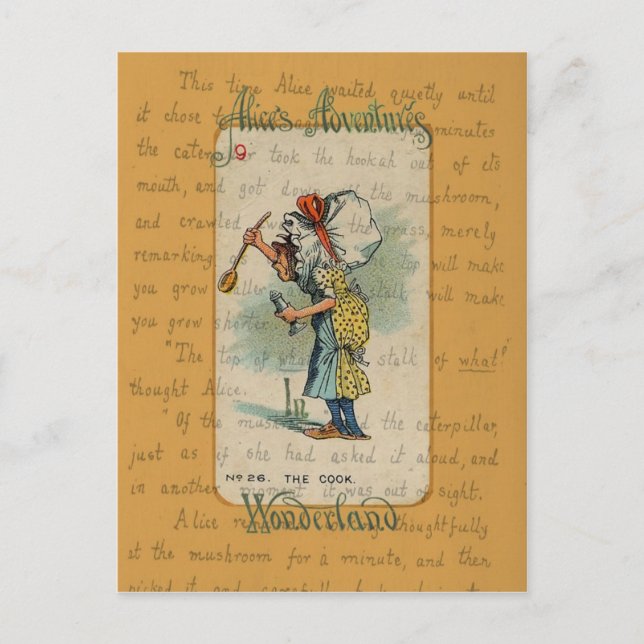 Alice in Wonderland: The Cook Postcard (Front)