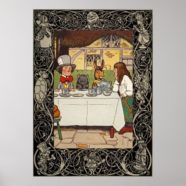 Alice In Wonderland The Mad Haters Tea Party Poster (Front)
