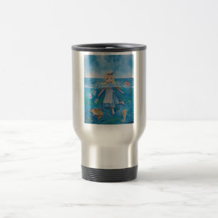 Alice in Wonderland the pool of tears by G Bruce Travel Mug