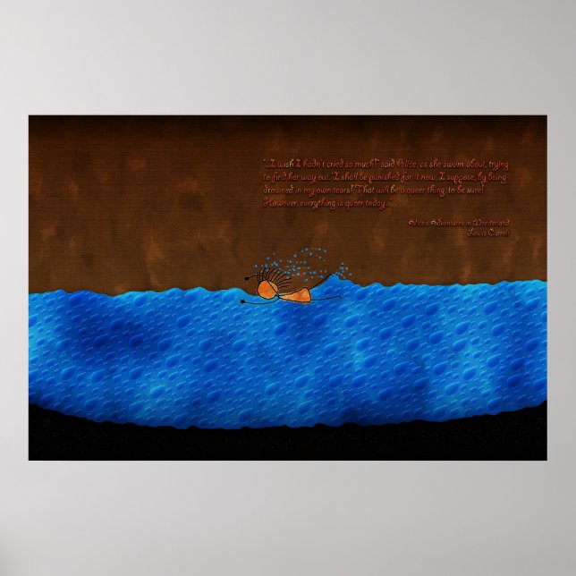 Alice in Wonderland-The Pool Of Tears Poster (Front)