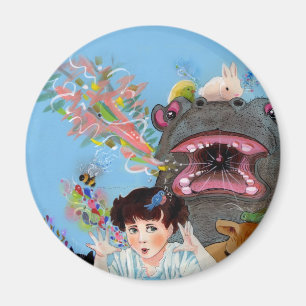 Alice in Wonderland the Rabbit Returns Many Voices Magnet