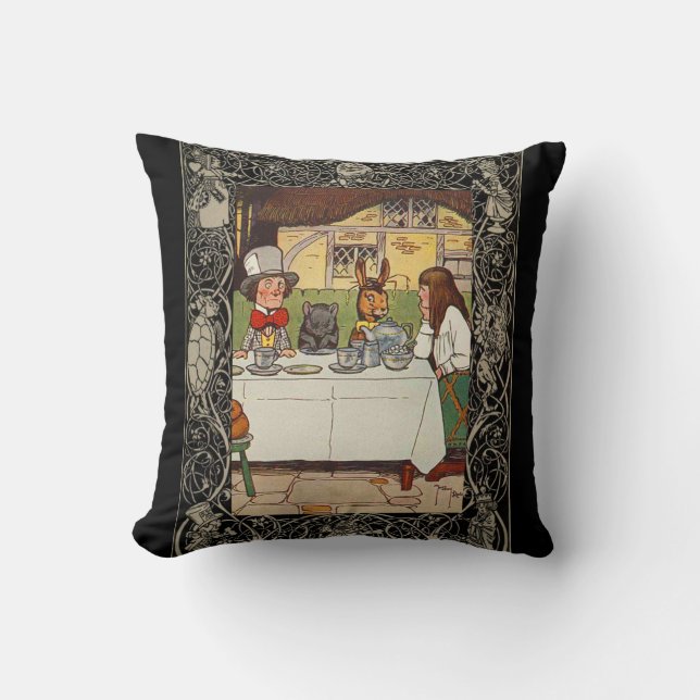 Alice In Wonderland Third Of Four Cushion (Front)