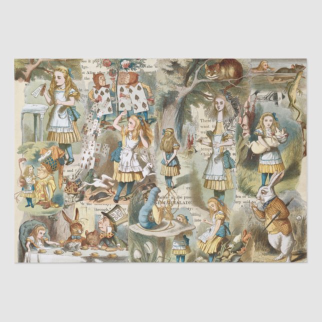 Alice In Wonderland  Tissue Paper (Front)