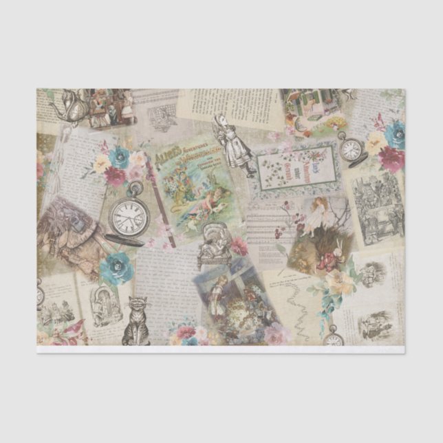 Alice in Wonderland Tissue Paper (Front)