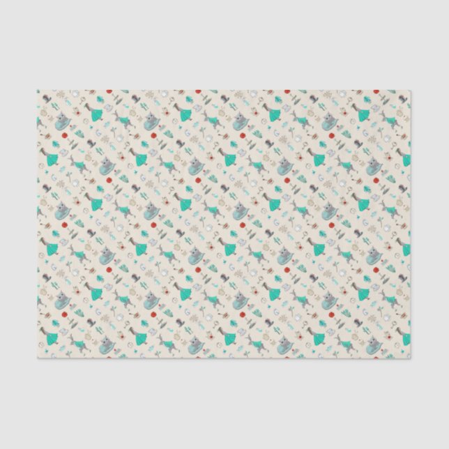 Alice in wonderland tissue paper (Front)
