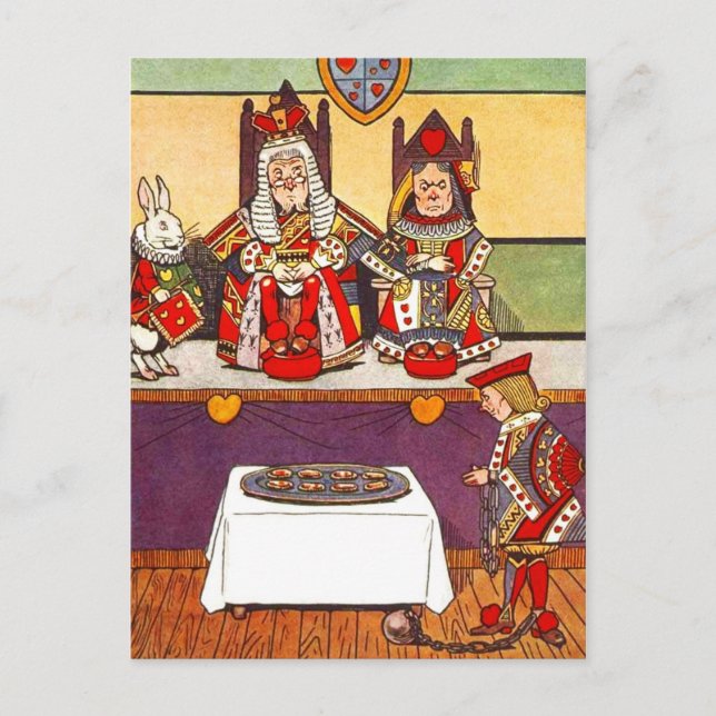 Alice in Wonderland: Trial of the Knave of Hearts Postcard (Front)