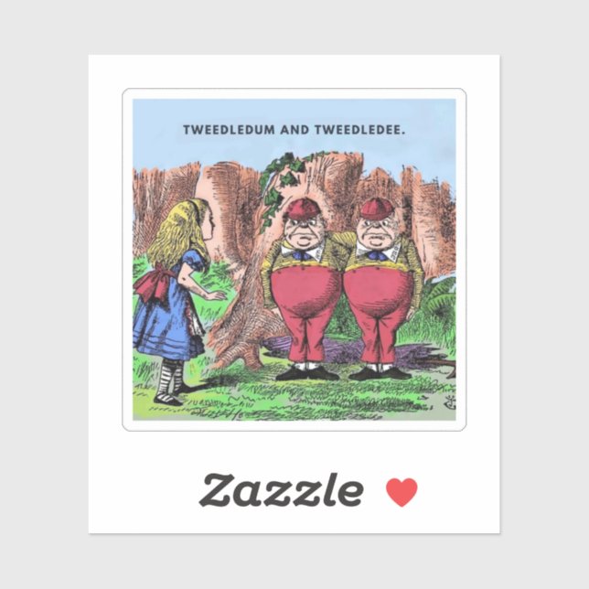 Alice in Wonderland, Tweedledum and Tweedledee (Sheet)