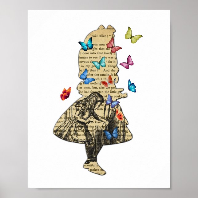 Alice In Wonderland - Vintage Wonderland Book  Poster (Front)