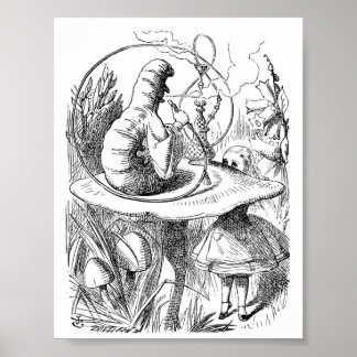 Alice in Wonderland Watch - The Caterpillar Poster