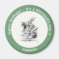 Alice in Wonderland White Rabbit Herald Birthday 