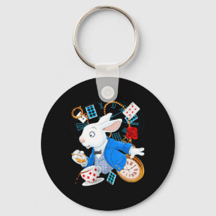Alice In Wonderland  - White Rabbit Key Ring