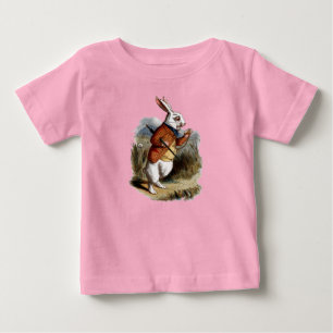 Alice in Wonderland White Rabbit Personalise Baby T-Shirt