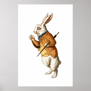   Alice in Wonderland - White Rabbit Poster