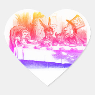 Alice in Wonderland - White Rabbit - Rabbit Heart Sticker