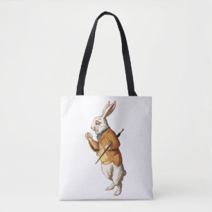 Alice in Wonderland - White Rabbit Tote Bag