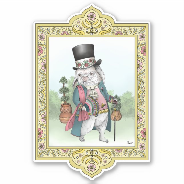 Alice in Wonderland White Rabbit Wearing Clothes (Front)