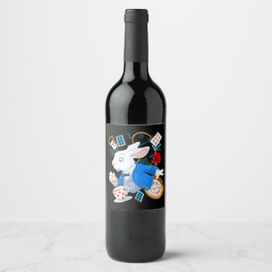 Alice In Wonderland  - White Rabbit Wine Label