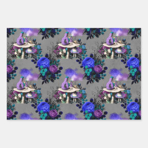 Alice in Wonderland with Caterpillar Wrapping Paper Sheet