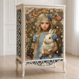 Alice in Wonderland with White Rabbit Tissue Paper