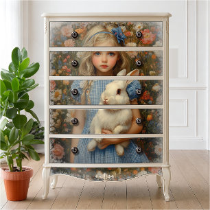 Alice in Wonderland with White Rabbit Tissue Paper