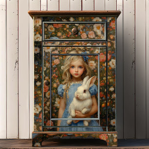 Alice in Wonderland with White Rabbit Tissue Paper