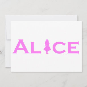 Alice in Wonderland Word Play Pink