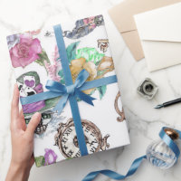Alice in Wonderland Wrapping Paper