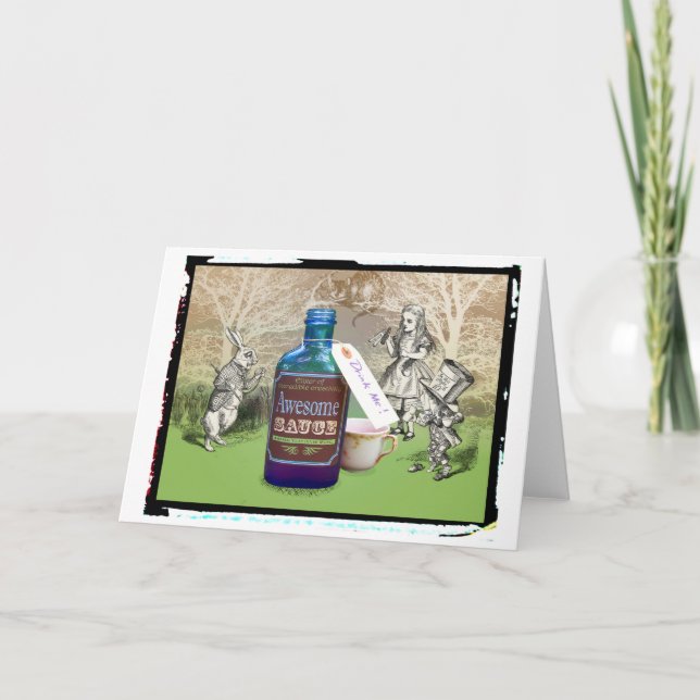 Alice in Wonderland's Awesome Sauce for Creativity Card (Front)