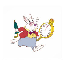 Alice in Wonderland's White Rabbit Running Disney