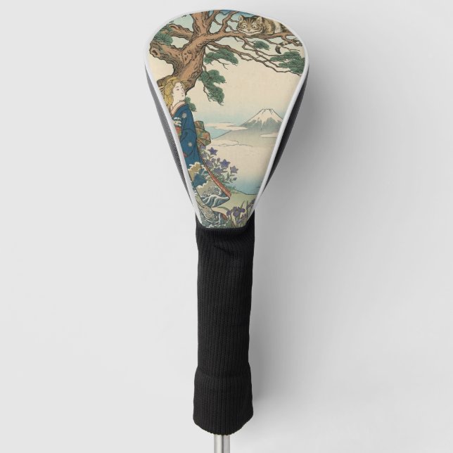 Alice Lost in Japan | Ukiyo-e Mad Journey Golf Head Cover (Front)