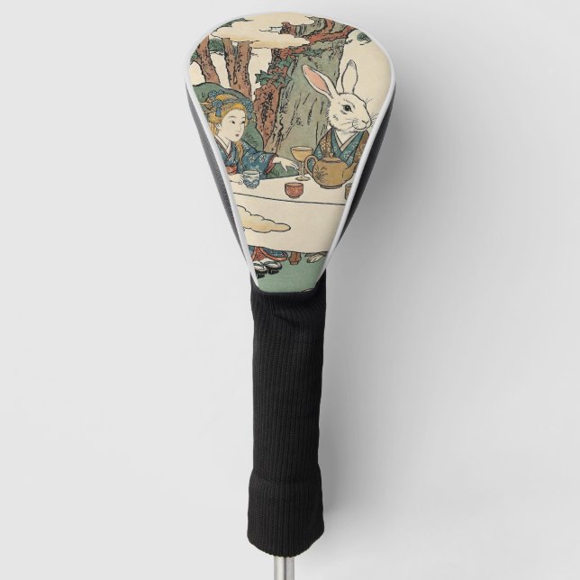 Alice Lost in Japan | Ukiyo-e Mad Tea Party Golf Head Cover (Front)