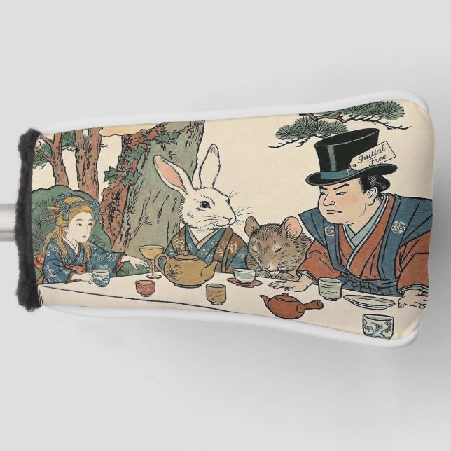 Alice Lost in Japan | Ukiyo-e Mad Tea Party Golf Head Cover (Front)