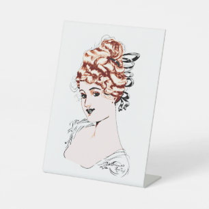 Alice M. McPherrin by Russell L. Swigert 1917 art Pedestal Sign