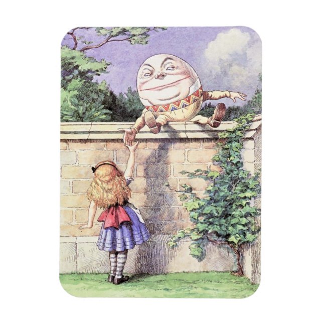 Alice Meets Humpty Dumpty Magnet (Vertical)