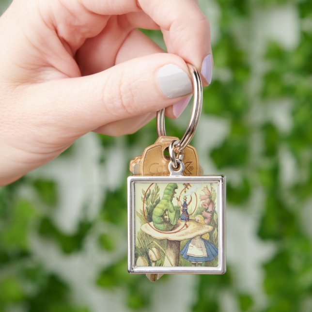 Alice Meets the Caterpillar Key Ring (Hand)