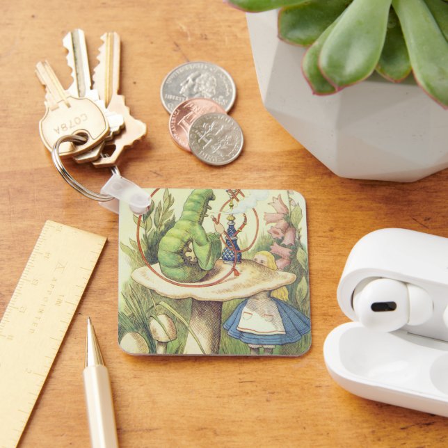 Alice Meets the Caterpillar Key Ring (Desk)