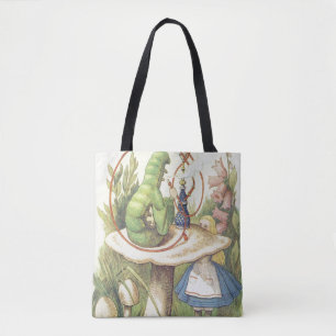 Alice Meets the Caterpillar Tote Bag