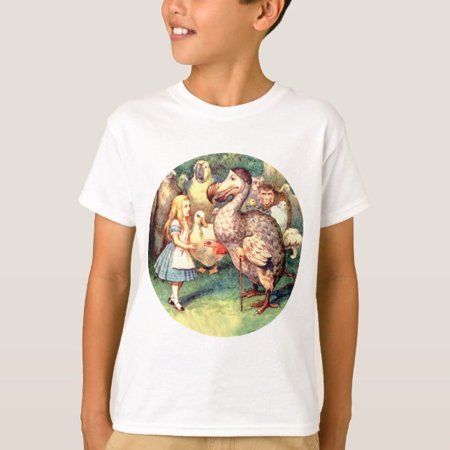 Alice Meets the Dodo Bird at the Caucus Race T-Shirt (Front)