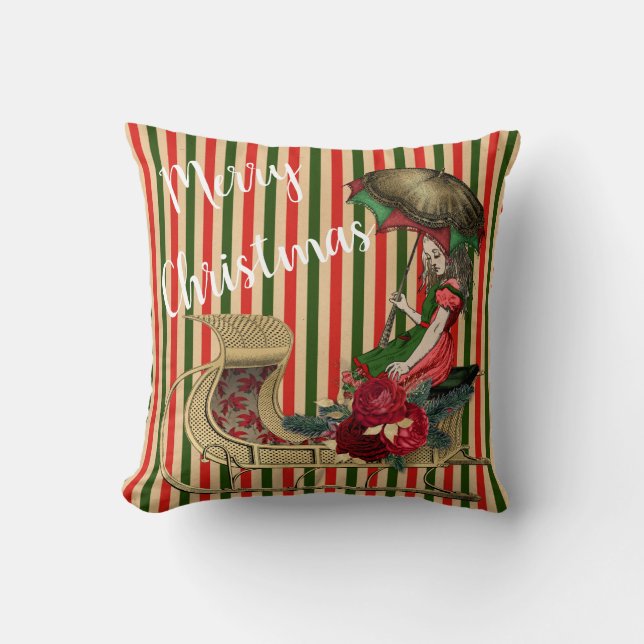 Alice Merry Christmas Cushion (Front)