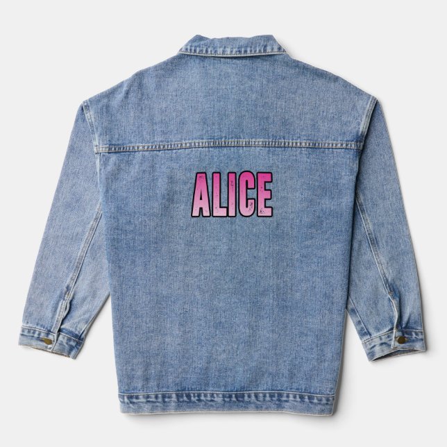 Alice name denim jacket (Back)