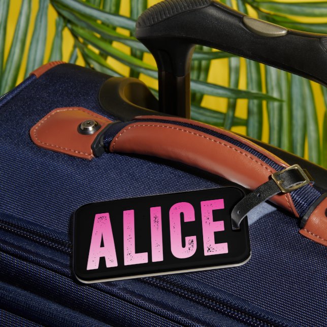 Alice name luggage tag (Front Insitu 3)