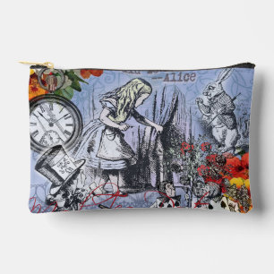 Alice nonsense curtain wonderland - Blue Accessory Pouch