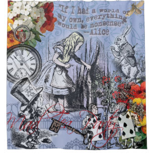 Alice nonsense curtain wonderland classic