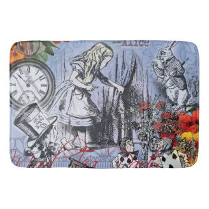 Alice nonsense curtain wonderland classic bath mat