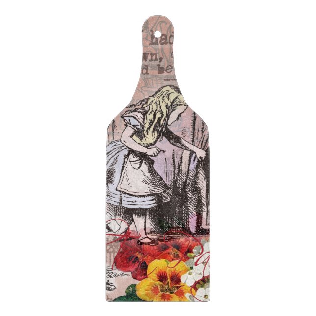 Alice nonsense curtain wonderland classic cutting board (Front)
