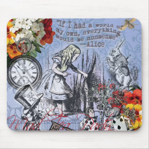 Alice nonsense curtain wonderland classic mouse pad