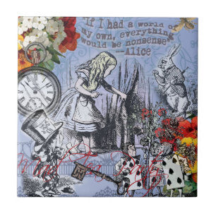 Alice nonsense curtain wonderland classic tile
