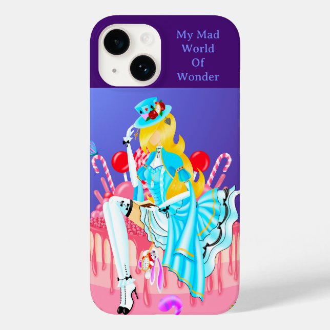Alice on Birthday Cake  Case-Mate iPhone Case (Back)